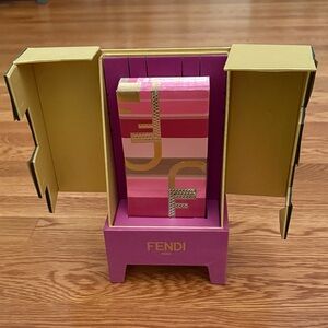 Fendi Pink and Gold Display Box with 20 money envelopes